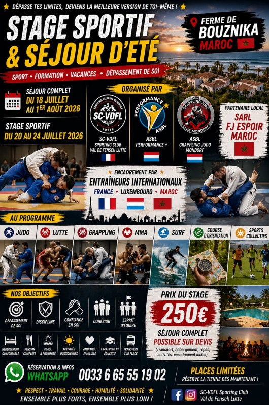 Stage sportif & séjour d'été